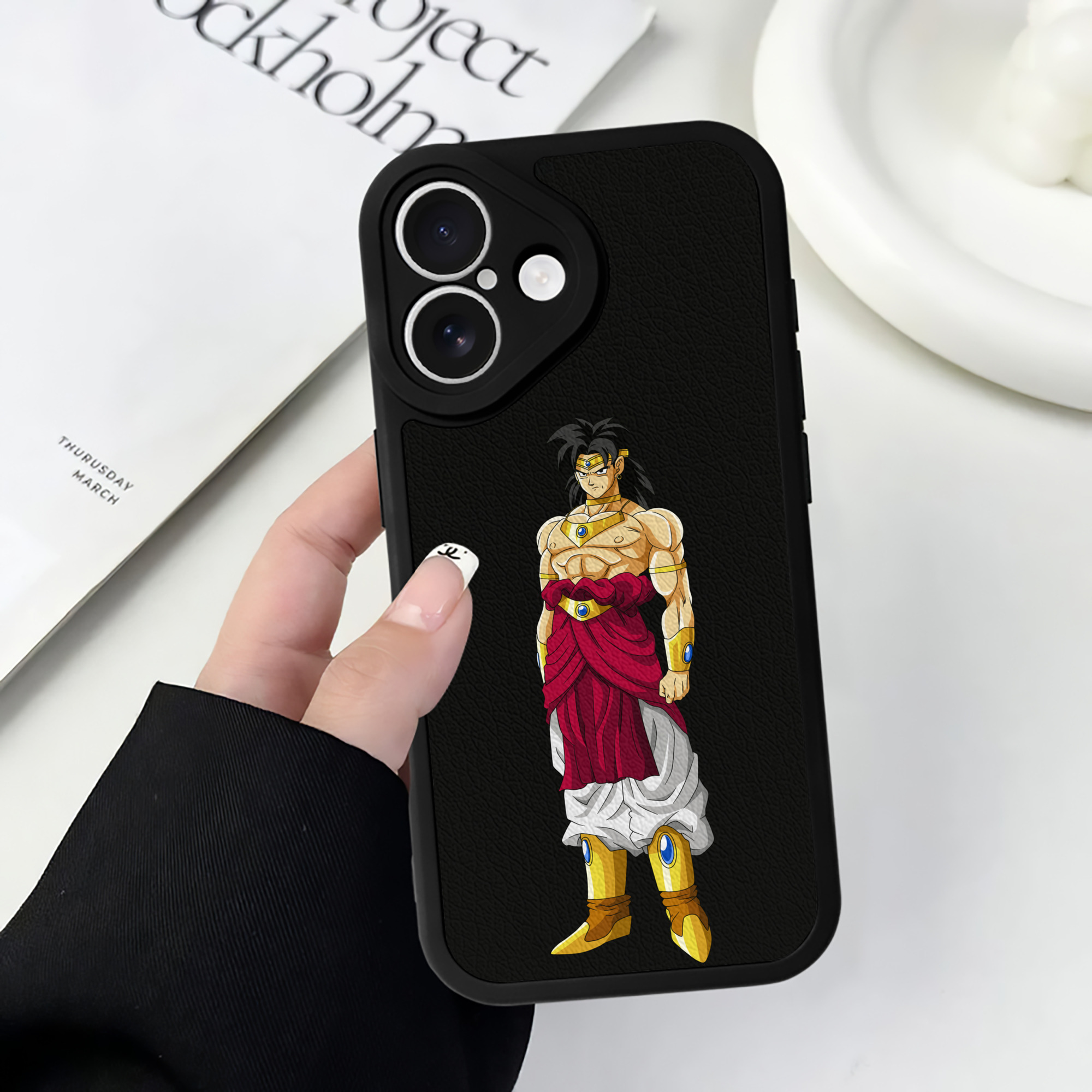 （画像用） ドラゴンボール DRAGON BALL 【iPhone 16シリーズ対応】シリコンスマホケース（レザー調） 材質：シリコン